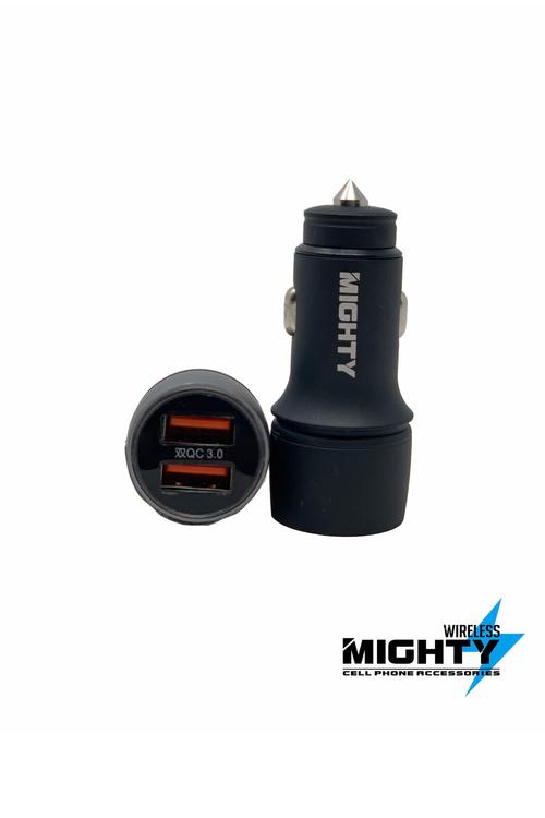 Alloy Dual Car Charger Mighty QC 3.0 MW221